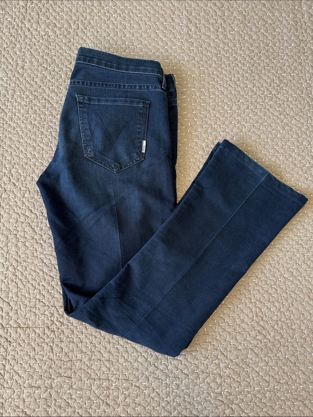 MOTHER Straight Leg Jeans in Deep Navy